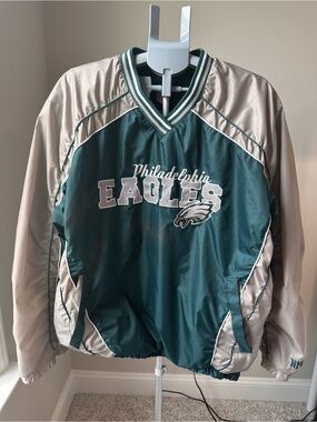 Vintage Philadelphia Eagles Windbreaker Men's 3XL Y2K NFL Lined Jacket GVC Birds